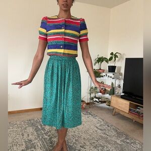 Colorful Vibtage Skirtset
